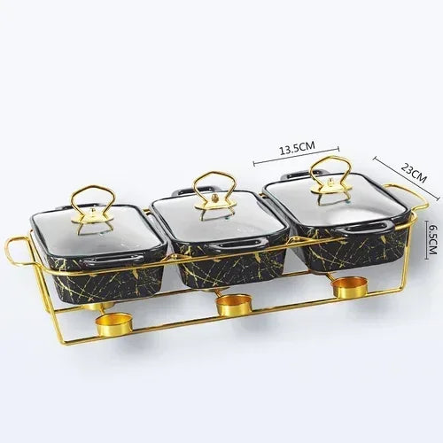 Keramikplatte – Nordisches Design – 10" Rechteck