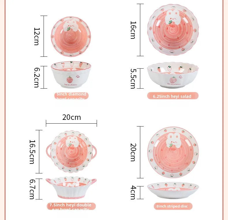 Keramikschalen – Underglaze Design – 11.8 bis 6.25 Zoll