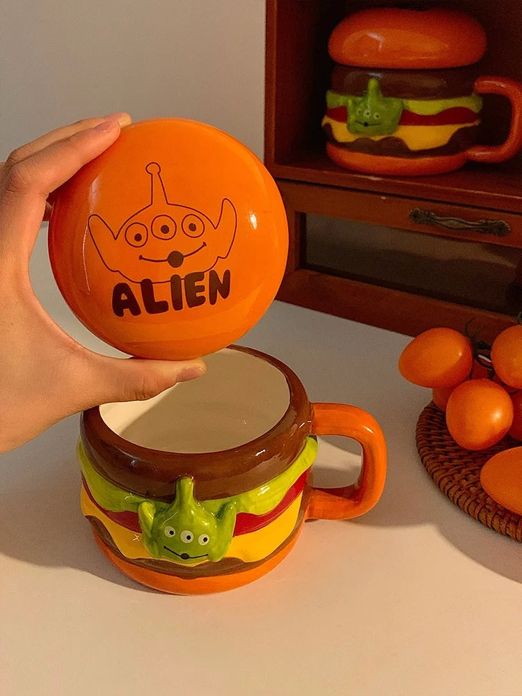 Keramiktasse Alien – Niedliches Design – 350ml