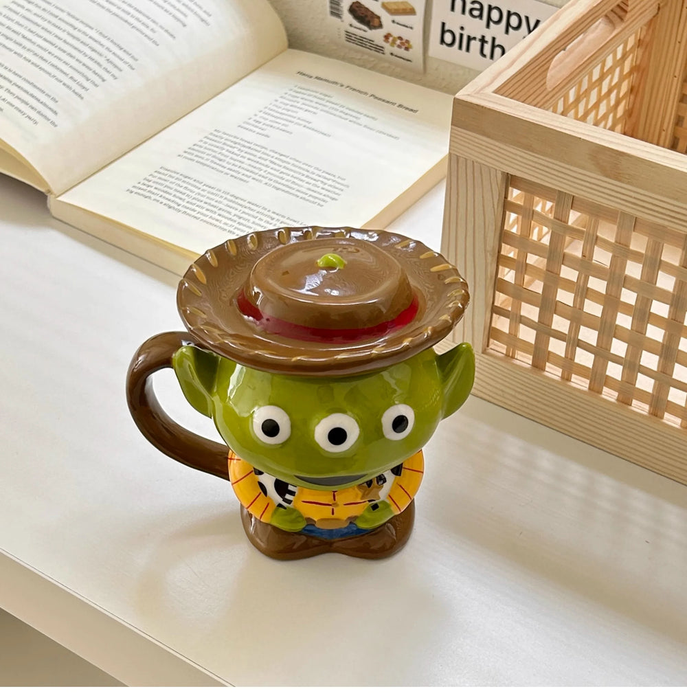 Keramiktasse Alien – Niedliches Design – 350ml