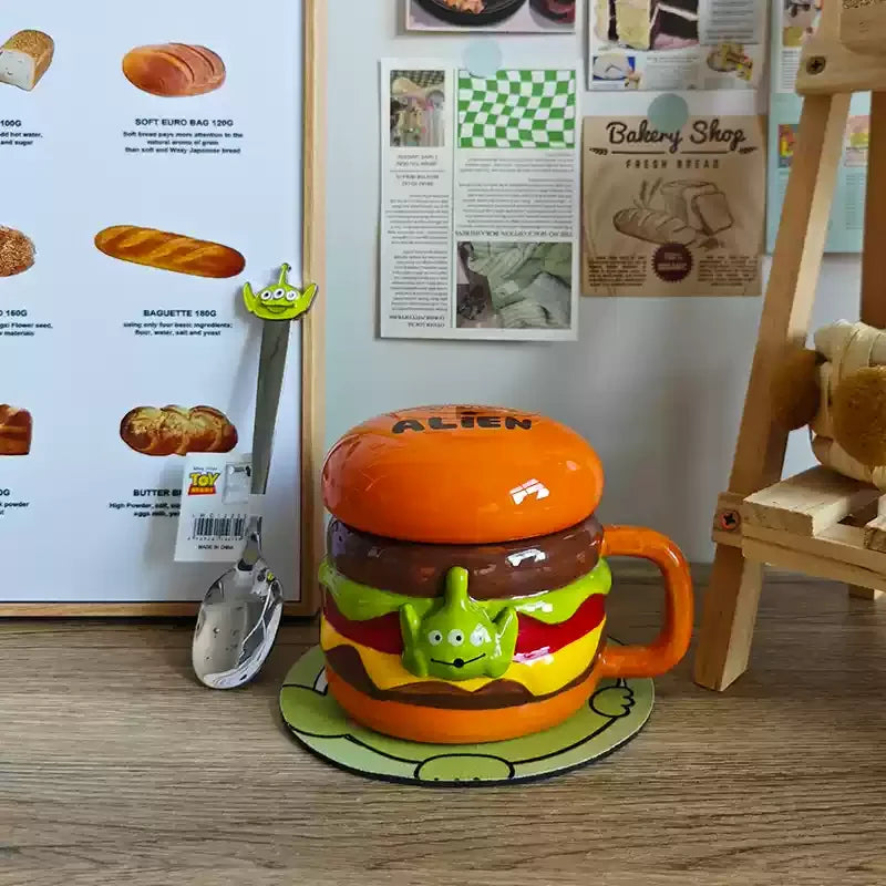 Keramiktasse Alien – Niedliches Design – 350ml