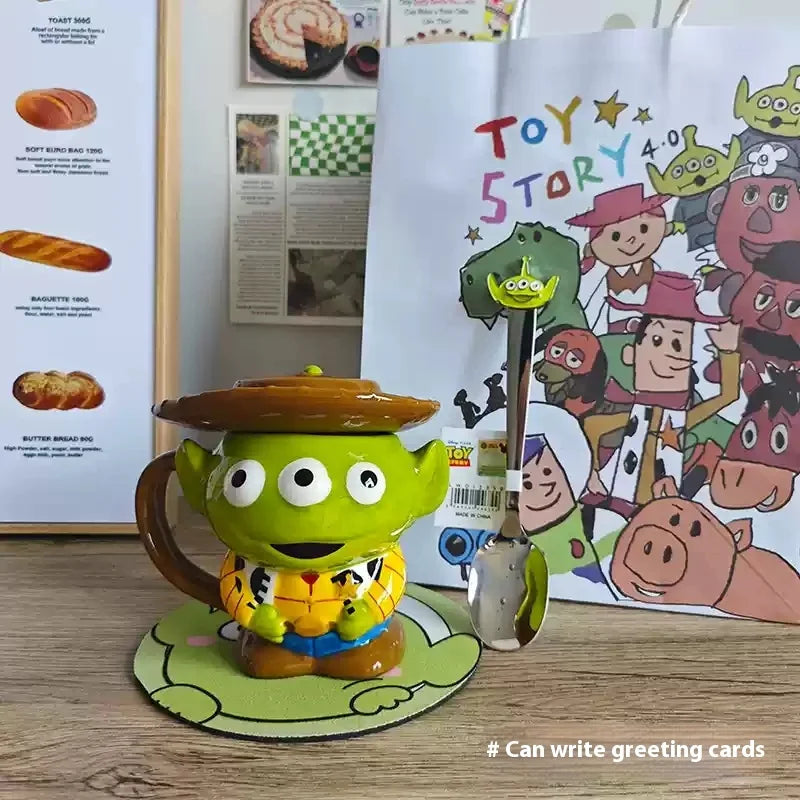 Keramiktasse Alien – Niedliches Design – 350ml