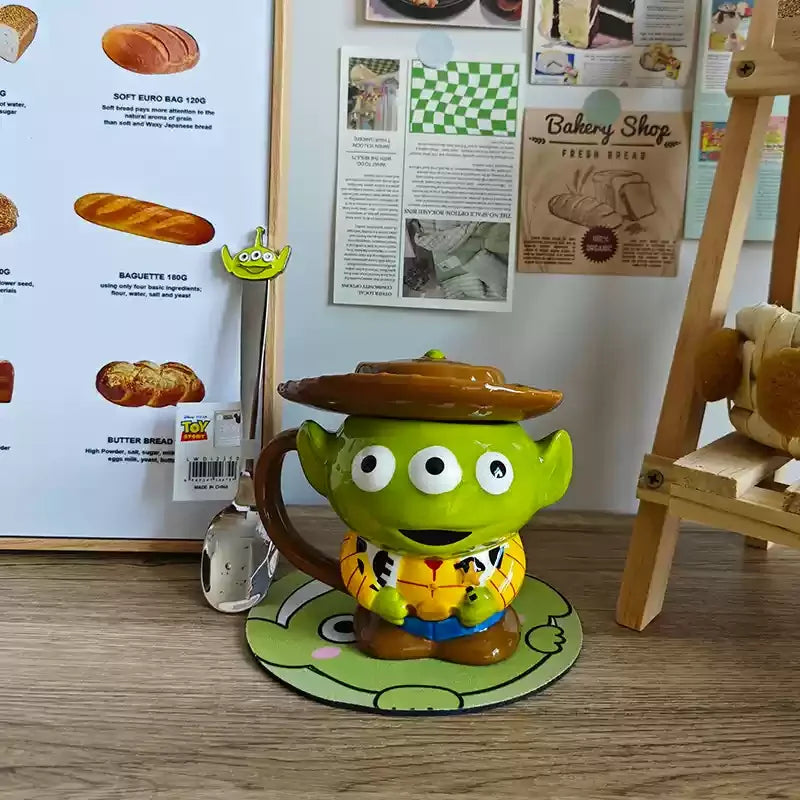 Keramiktasse Alien – Niedliches Design – 350ml