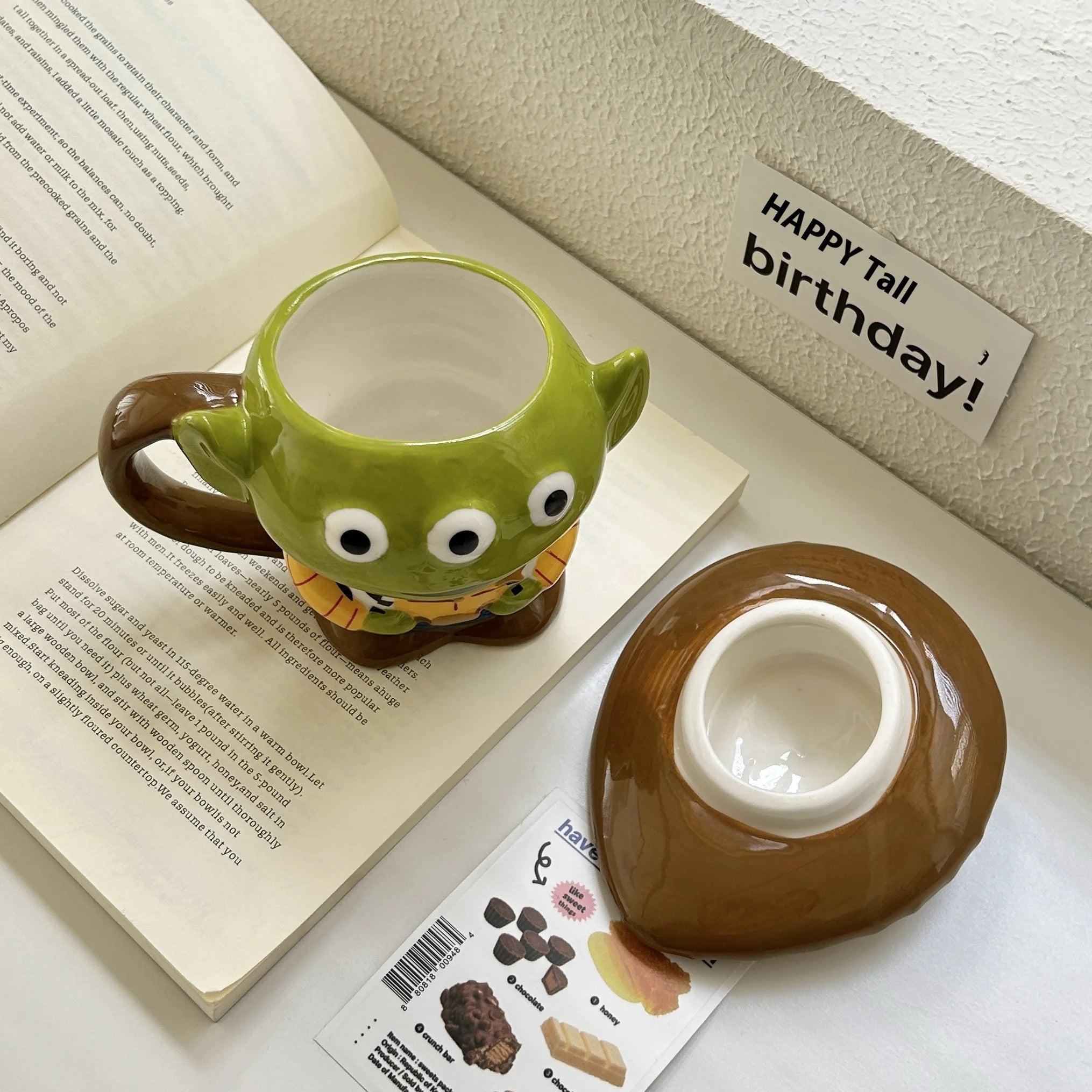 Keramiktasse Alien – Niedliches Design – 350ml