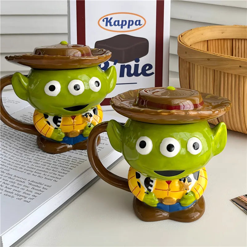 Keramiktasse Alien – Niedliches Design – 350ml