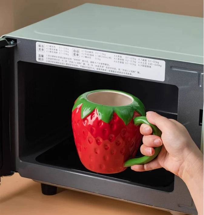 Keramiktassen – Kreatives Fruchtdesign – Kinder & Büro