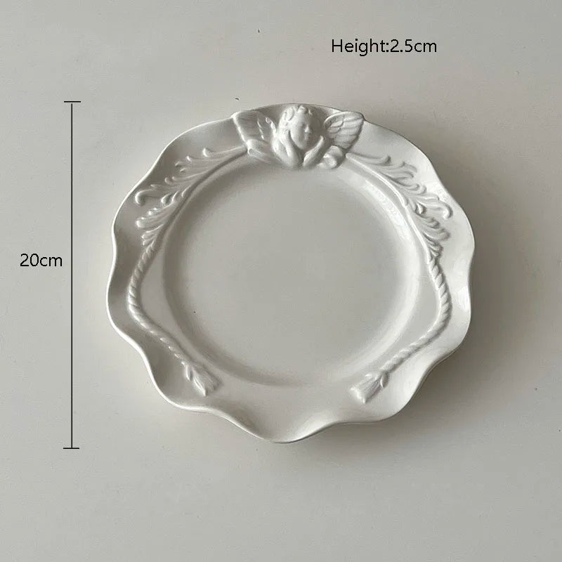 Keramikteller – Französischer Stil Relief – 7.8" Grösse