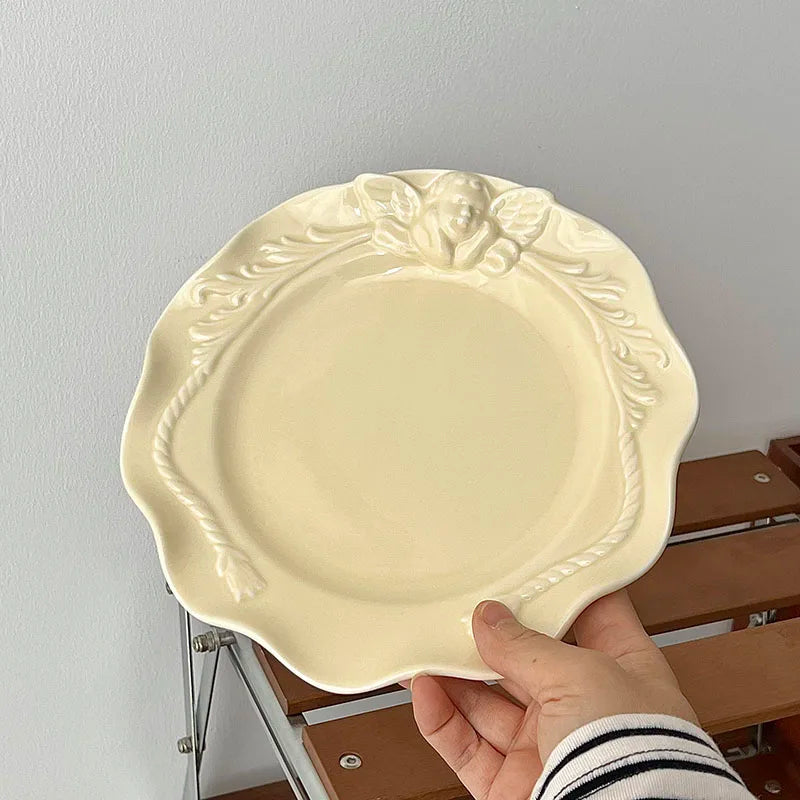 Keramikteller – Französischer Stil Relief – 7.8" Grösse