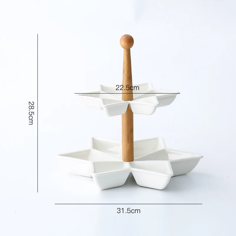 Keramikteller – Modernes Design mit Holzständer