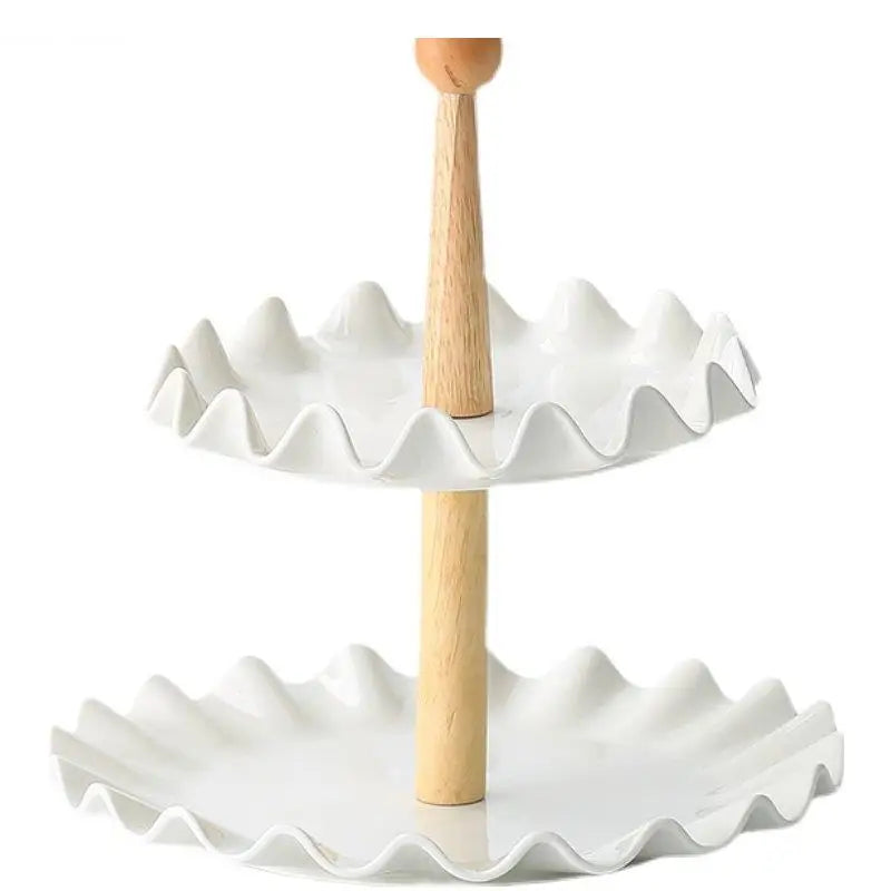 Keramikteller – Modernes Design mit Holzständer