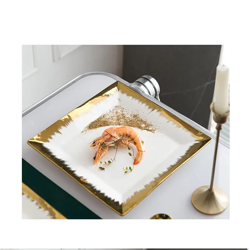 Keramikteller – Modernes quadratisches Design