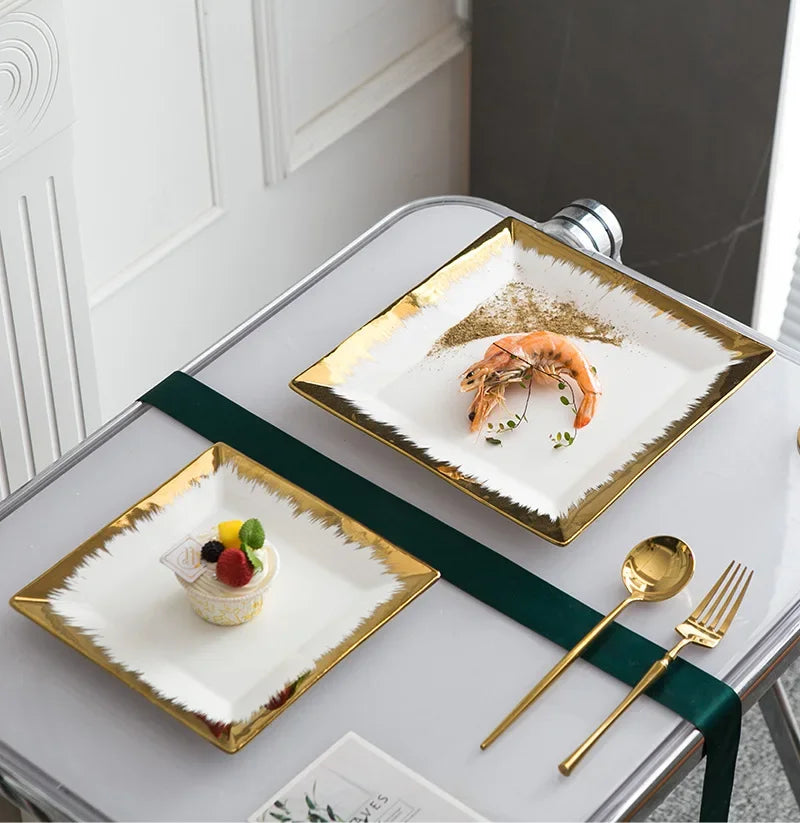 Keramikteller – Modernes quadratisches Design