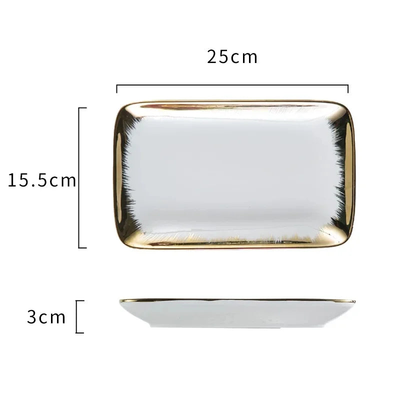 Keramikteller – Modernes quadratisches Design