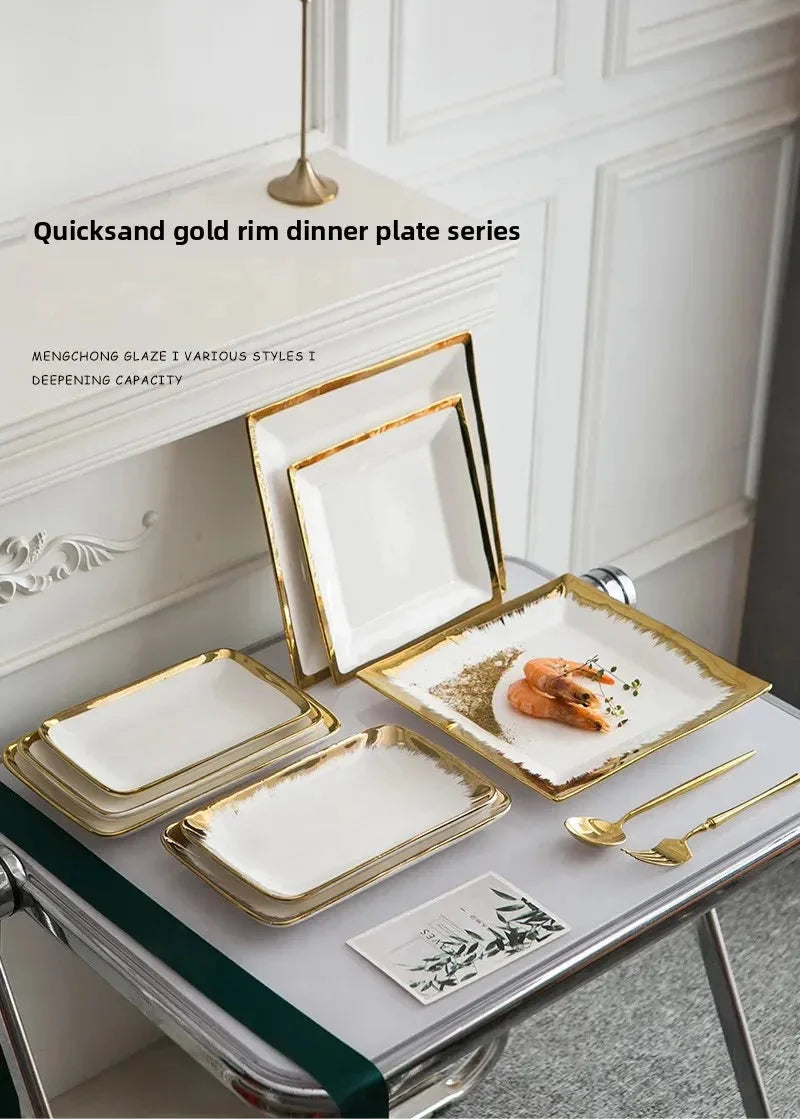 Keramikteller – Modernes quadratisches Design