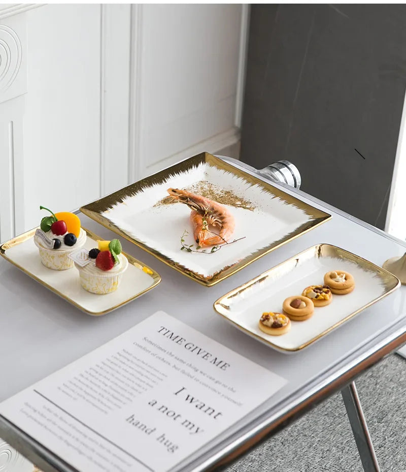 Keramikteller – Modernes quadratisches Design