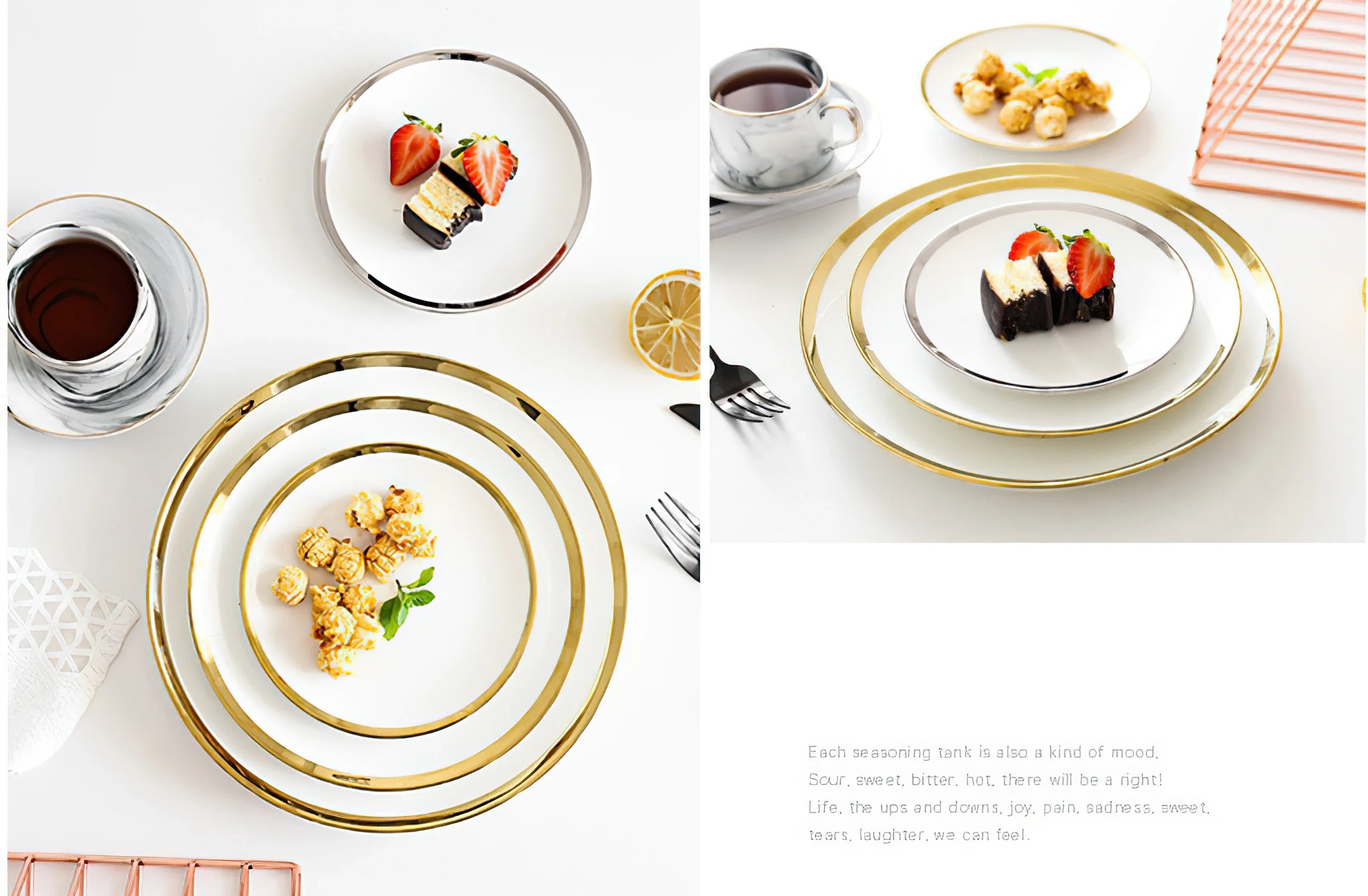 Keramikteller – Nordische Feinporzellan – Verschiedene Grössen