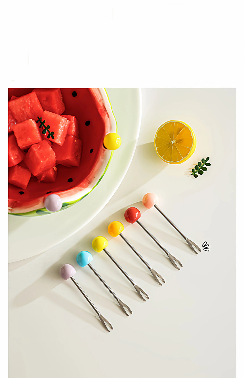 Keramikteller Set – Wassermelonen Design – Hohe Kapazität