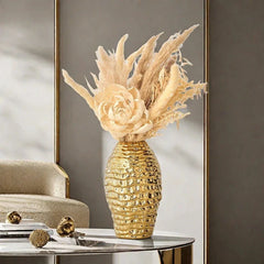 Keramikvase Gold – Modernes Design Tischvase