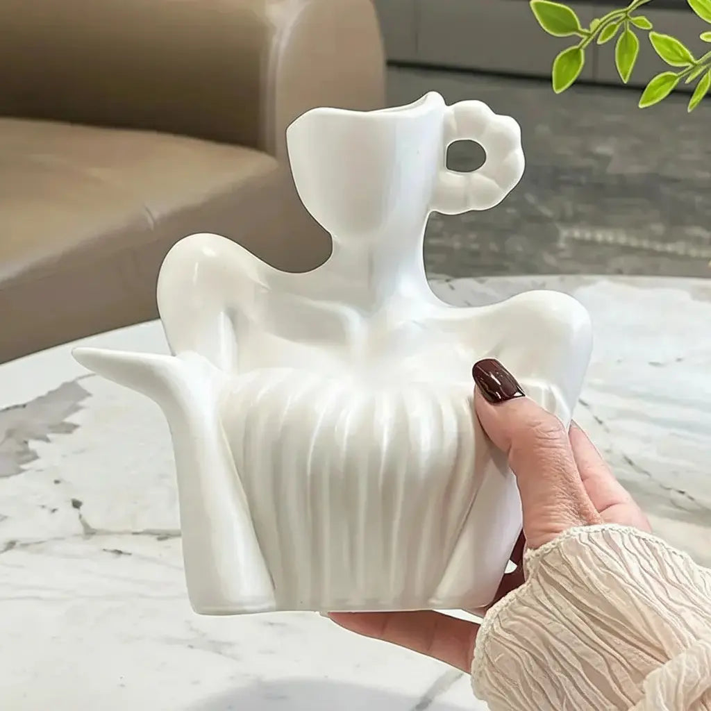 Keramikvase - Moderne Kunstgöttin - Wohnzimmer