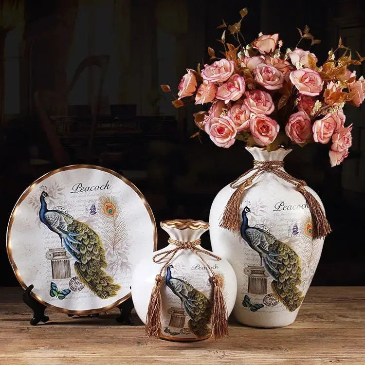 europäisches keramikvasen set in verschiedenen farben und designs