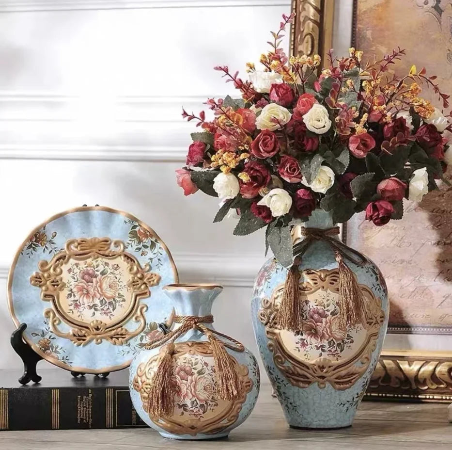 Keramikvasenset im europäischen Stil mit mehreren Farben