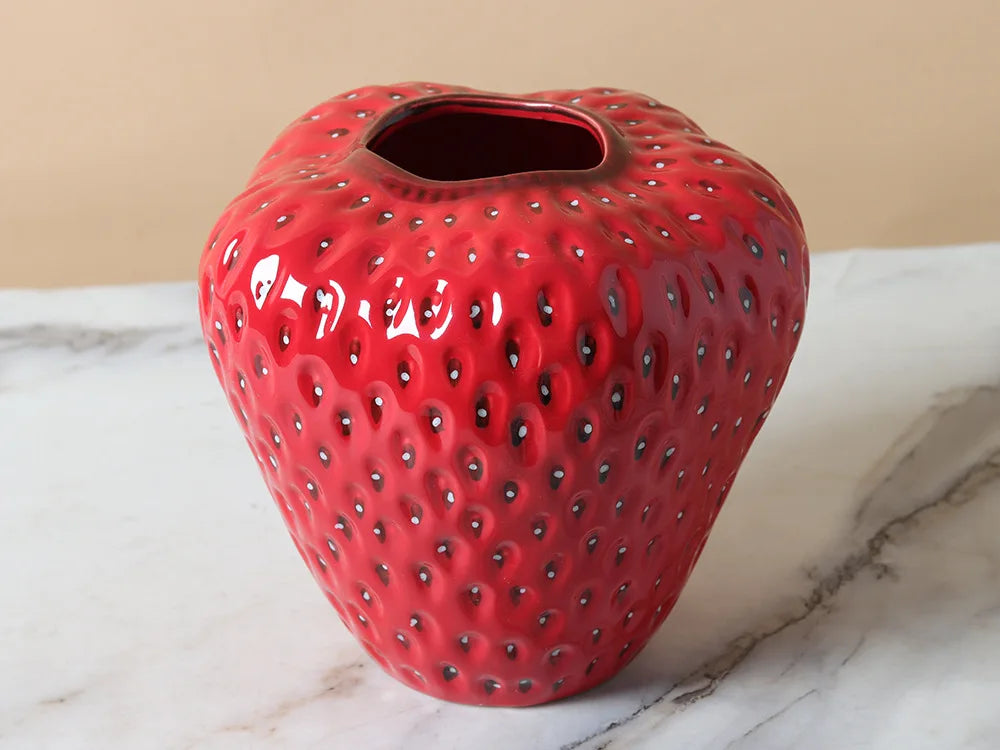 Keramische Erdbeervase – Modern Stil – Grösse M