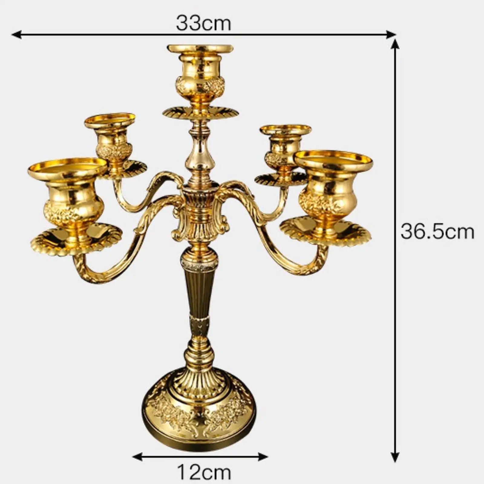 Kerzenhalter – Vintage Metall – 33x36.5 cm Deko