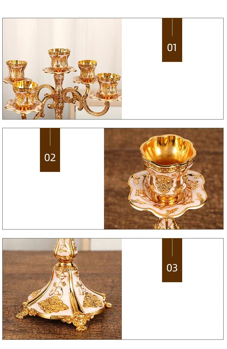 Kerzenständer – Europäisches Metall-Design – 29 cm