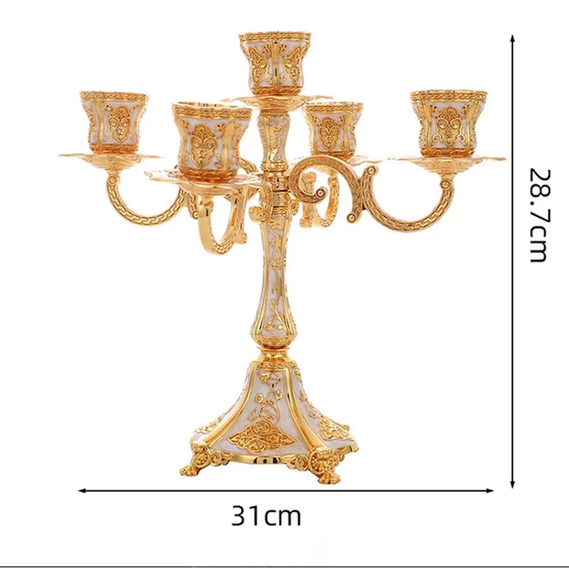 Kerzenständer – Europäisches Metall-Design – 29 cm