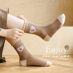 Kinder Baumwollsocken mit Cartoon-Muster in Farbe 09, Grösse 6-8 Jahre