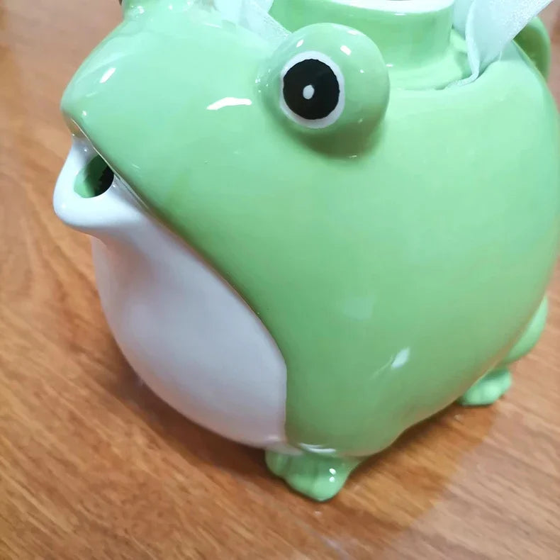 Kinder-Teeset – Keramik Kawaii Frosch Design