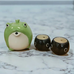 Kinder-Teeset – Keramik Kawaii Frosch Design