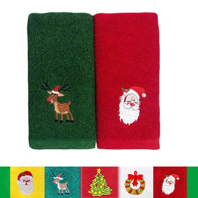 Kinder Weihnachtstücher – Weicher Baumwoll-Santa