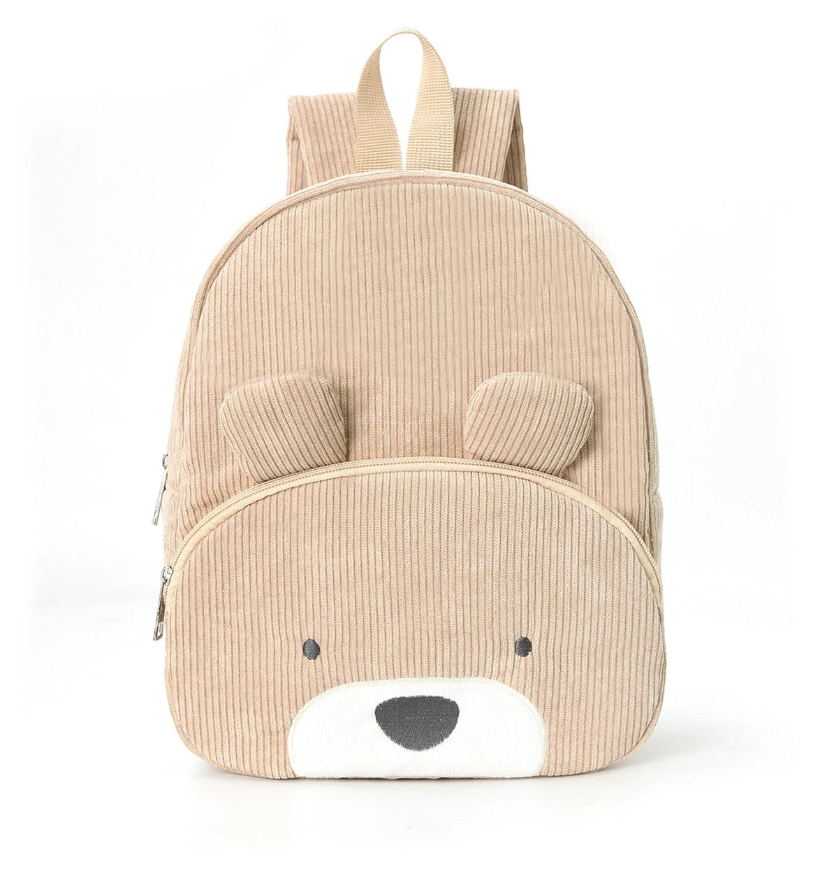 Kinderrucksack – Cord & Cartoon-Bär Stickerei