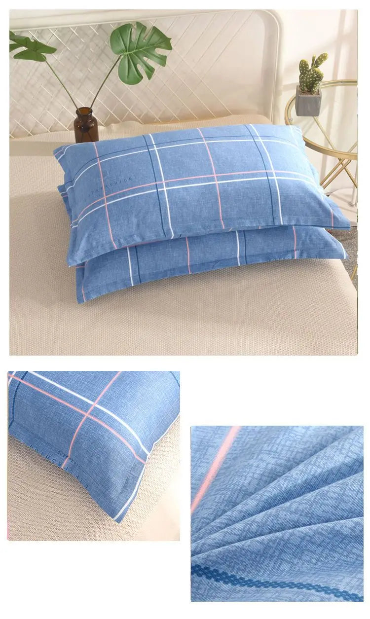 Kissenbezug - Baumwolle Kariert - 48*74 cm für Schlafzimmer