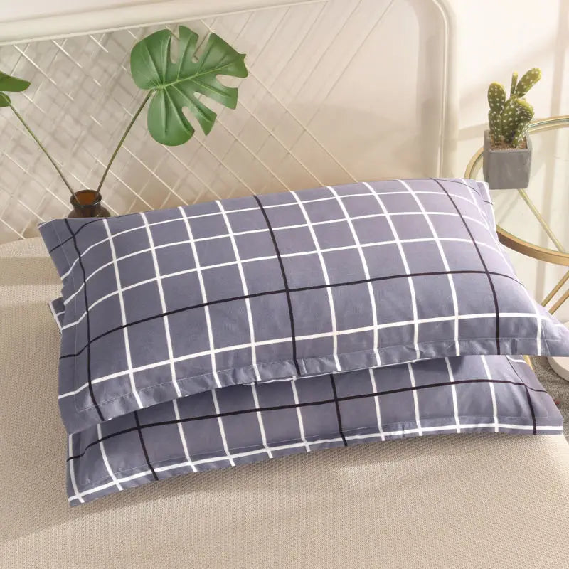 Kissenbezug - Baumwolle Kariert - 48*74 cm für Schlafzimmer