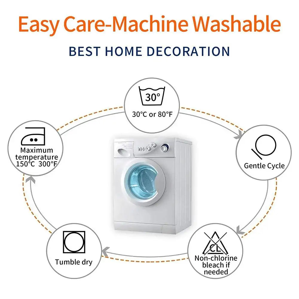 Zierkissenbezug im Eichhörnchen-Pilz-Muster aus Polyester, 45x45 cm