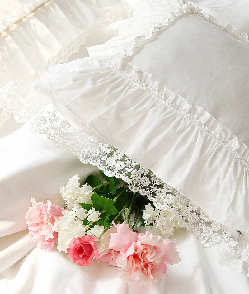 Handgemachter Kissenbezug aus 100% Baumwolle, Farbe: Rosa, Grösse: 45x45 cm, stilvolle Wohnaccessoire