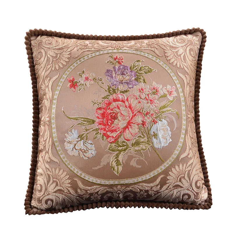Kissenbezug – Jacquard Floral – 48x48cm