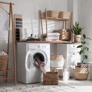 Kissenbezug – Jutestil – 45x45cm Gestickter Schwan