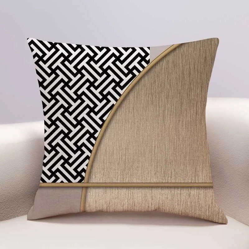 Moderner Kissenbezug in erdigen Tönen, Grösse 40x40cm, aus Polyester