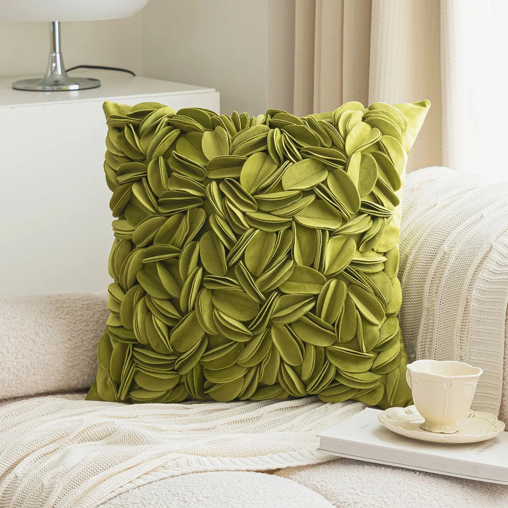 Kissenbezug – Nordisch Moosgrün – 30x50cm, Handgefertigt