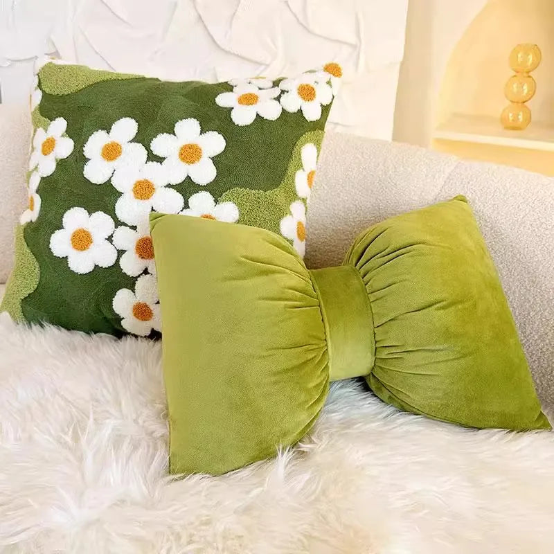 Kissenbezug – Nordisch Moosgrün – 30x50cm, Handgefertigt