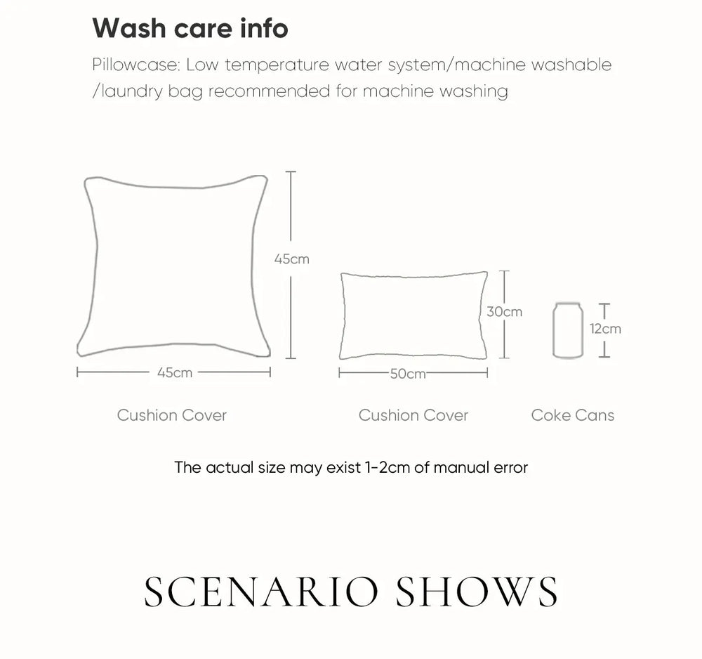 Kissenbezug – Nordische Boho Streifen – 45x45cm Polyester