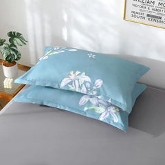 Rechteckiger Kissenbezug aus Polyester/Baumwolle mit floralem Muster, mehrfarbig, 48x74 cm