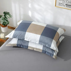 rechteckiger Kissenbezug aus Polyester/Baumwolle mit floralem Muster, mehrfarbig, 48x74 cm