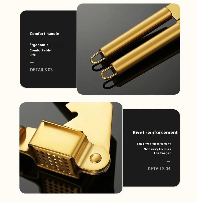 Knoblauchpresse – Edelstahl – Vielseitiges Küchengadget