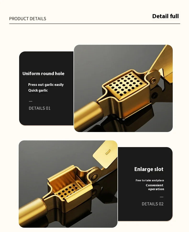 Knoblauchpresse – Edelstahl – Vielseitiges Küchengadget