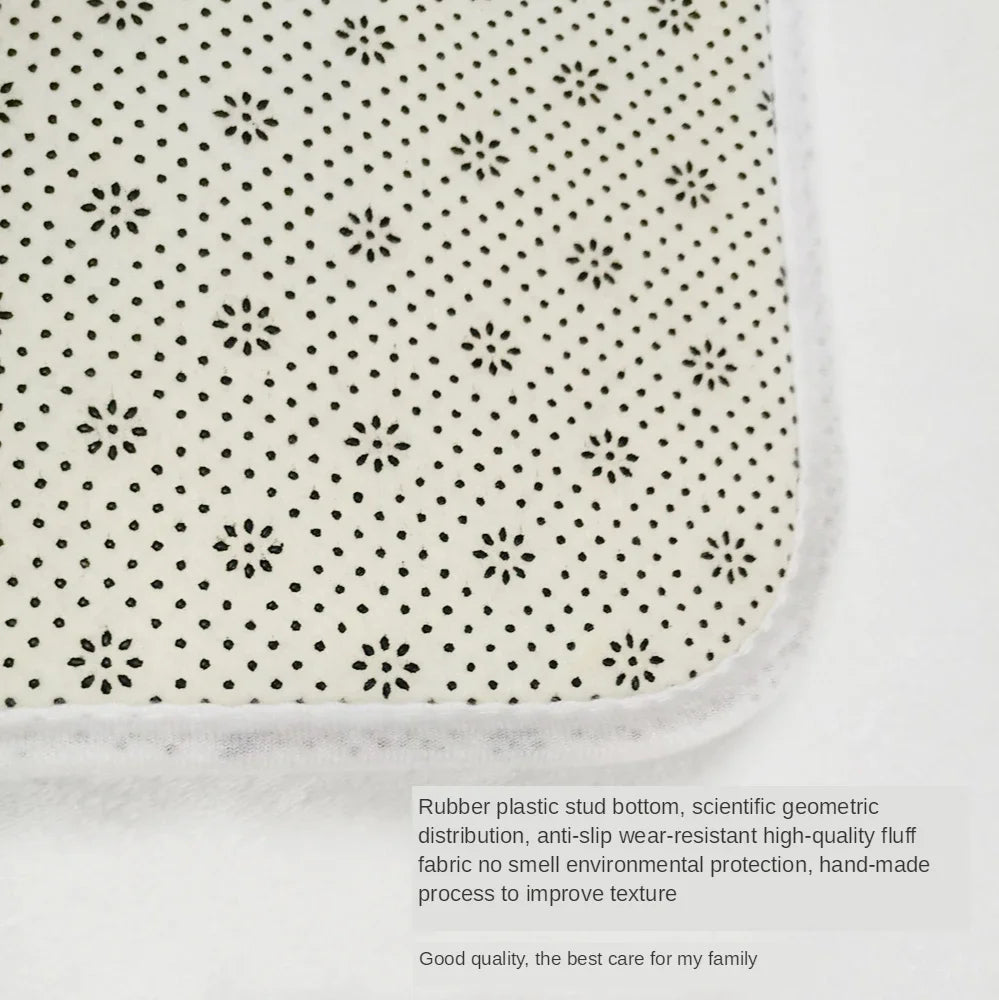 Kolibri-Badematten-Set – Modernes Wildleder-Design – 45x75cm