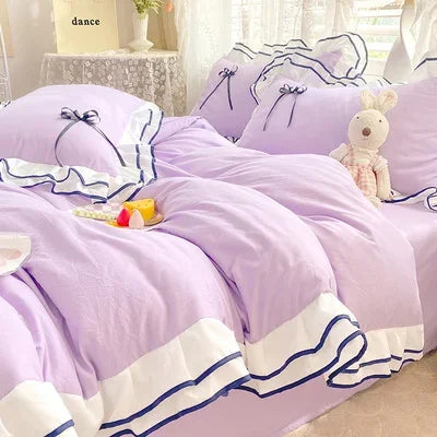 Korean Princess Bettwäsche – Spitzentwill Queen Set